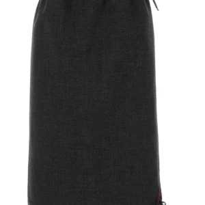 Charcoal wool skirt