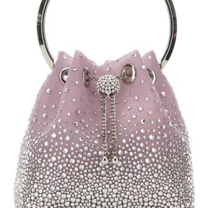 Pink mesh Bon Bon bucket bag