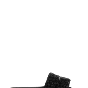 Embellished fabric slippers